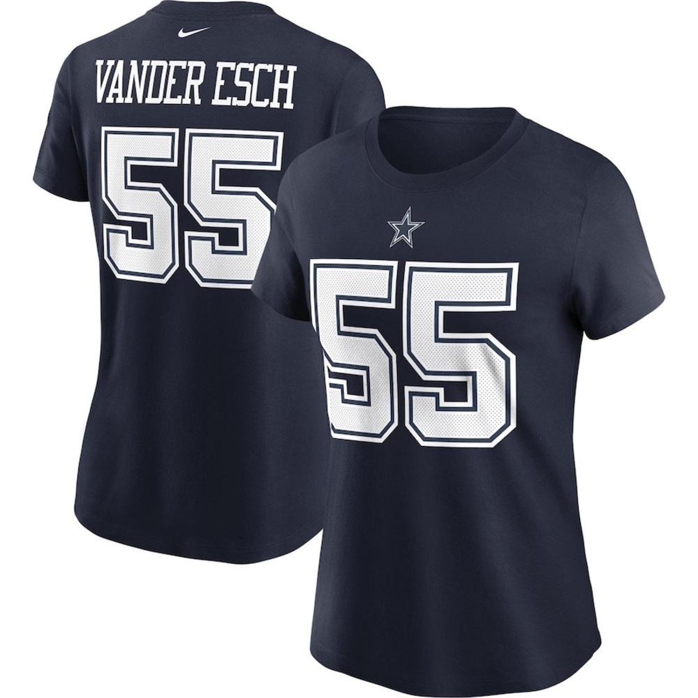 Women's Dallas Cowboys Leighton Vander Esch Nike Navy T Shirt size M